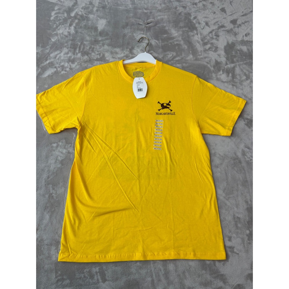 Hey Dude Margaritaville Mens Yellow Parrot Graphic T-Shirt Medium NEW
